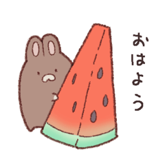 [LINEスタンプ] いつものうさちゃん(夏のすがた2)