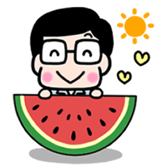 [LINEスタンプ] かわいいお父さん♡夏の日常スタンプ3