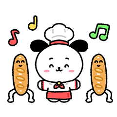 [LINEスタンプ] ハッピーベーカリー、ハッピーBanggri
