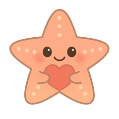 [LINEスタンプ] ヒトデの可愛い日常スタンプ