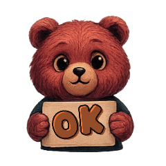 [LINEスタンプ] ワンピースのくまガール