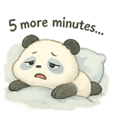 [LINEスタンプ] 頑張らないパンダの無気力な日常。