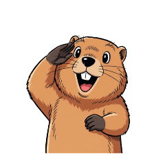 [LINEスタンプ] 【敬礼マーモット 4】