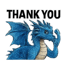 [LINEスタンプ] Dragon blue and red