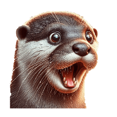 [LINEスタンプ] 表情豊かなカワウソ