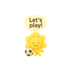 [LINEスタンプ] 花ぽよ✖️サッカー