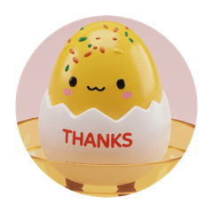 [LINEスタンプ] たまご料理カプセルトイ