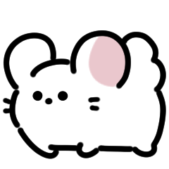 [LINEスタンプ] 白黒チンチラの組み合わせ 動くスタンプ