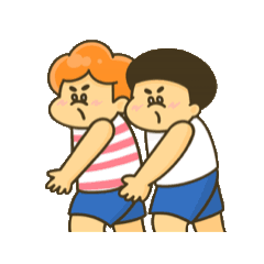 [LINEスタンプ] 動く！兄弟の夏休み2