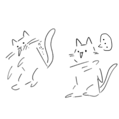 [LINEスタンプ] ねこさんと(たまに)愉快な仲間