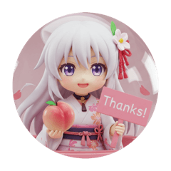 [LINEスタンプ] ピーチ精霊ちゃんカプセルトイ
