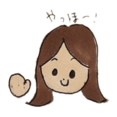 [LINEスタンプ] 日常生活！楽しい女の子♡