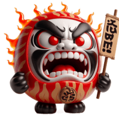 [LINEスタンプ] 達磨「お前業が深いな」