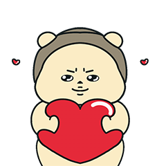 [LINEスタンプ] やわらかビニグマ