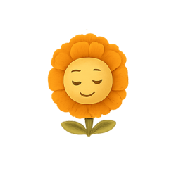 [LINEスタンプ] 花ぽよのマリーちゃん（やさしい気持ち）
