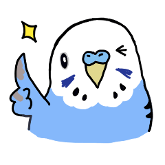 [LINEスタンプ] インコのぴーちゃん（と時々キューちゃん）