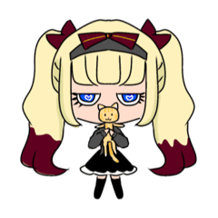 [LINEスタンプ] ツインテールろりいたちゃん