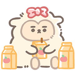 [LINEスタンプ] もこぽちゃヒツジです