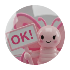 [LINEスタンプ] ちょうちょカプセルトイ