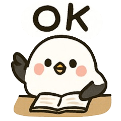 [LINEスタンプ] シマエナガのゆるふわ勉強スタンプの画像（メイン）