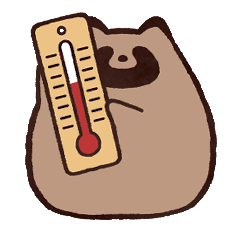 [LINEスタンプ] 毎日ふくよかなたぬき 夏