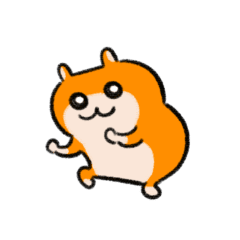 [LINEスタンプ] うごけ！クソハムちゃん