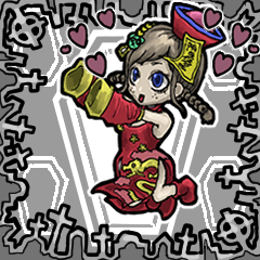 [LINEスタンプ] アンデッド動く⚰️キョンシー女子