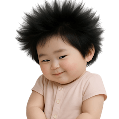 [LINEスタンプ] ふわふわのかわいい赤ちゃん （NT）