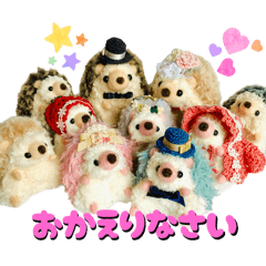 [LINEスタンプ] ハリネズミファミリーの日常