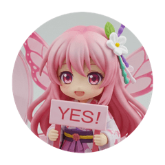 [LINEスタンプ] 蝶の羽みなみちゃんカプセルトイ