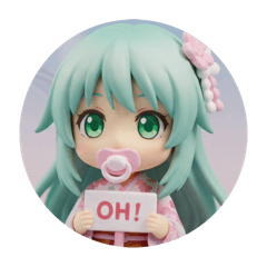 [LINEスタンプ] 赤ちゃんみなみちゃんカプセルトイ(丸型)