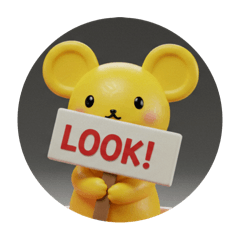 [LINEスタンプ] 黄色のネズミカプセルトイ