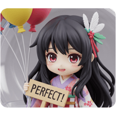 [LINEスタンプ] 風船精霊ちゃんカプセルトイ(四角型)