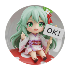 [LINEスタンプ] きのこの上の精霊カプセルトイ(丸型)