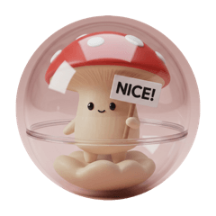 [LINEスタンプ] きのこカプセルトイ