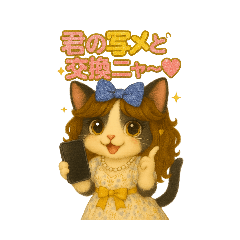 [LINEスタンプ] 写メの要求で困ったら全て任かせろニャ⁉️