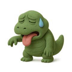 [LINEスタンプ] ねんどザウルス(文字なし)