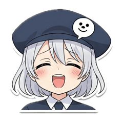 [LINEスタンプ] 可愛い女子高生Japanese high school girl