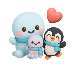 [LINEスタンプ] タコくんとぬいぐるみ 水族館編