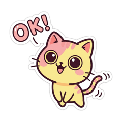 [LINEスタンプ] 使いやすい猫スタンプ cat