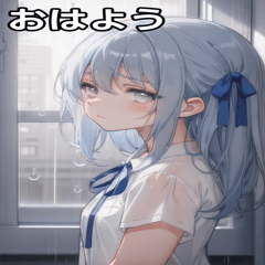 [LINEスタンプ] 雨の日のメランコリー