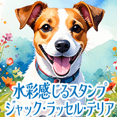 [LINEスタンプ] 水彩感じるジャック・ラッセルスタンプ