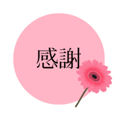 [LINEスタンプ] 思いやりの花言葉(フォントver.)