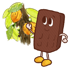 [LINEスタンプ] チョコレートのカカオくん 1