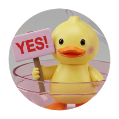 [LINEスタンプ] あひるあひるカプセルトイ
