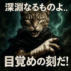 [LINEスタンプ] 厨二病猫。