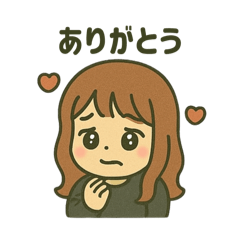 [LINEスタンプ] 【しんぷる】おんなのこスタンプ