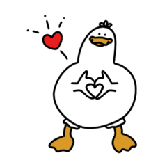 [LINEスタンプ] 無表情あひるの日常