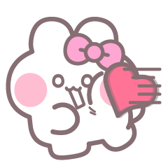 [LINEスタンプ] ハローうしゃぎ！！ ピンク