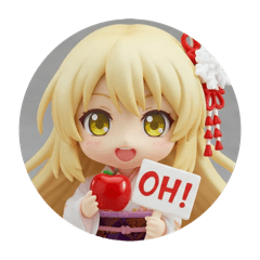 [LINEスタンプ] りんごアップル精霊ちゃんカプセルトイ